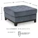 Maxon Place Navy Oversized Accent Ottoman