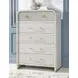 Miramar Oyster 5 Drawer Chest