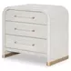 Miramar Oyster 3 Drawer Nightstand