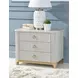 Miramar Oyster 3 Drawer Chest Nightstand
