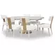 Miramar Oyster 72" Extendable Dining Table