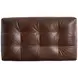 Nest Brown Leather Upholstered Rectangular Ottoman