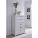Heritage Coast Coastal White 5 Drawer Chest