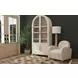 Fynn Light Gray 4 Door Display Cabinet