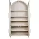 Fynn Light Gray 4 Door Display Cabinet