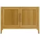 Fynn Warm Blonde 4 Door Display Cabinet