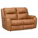 Marquis Caramel Leather 62" Reclining Loveseat