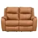 Marquis Caramel Leather 62" Reclining Loveseat