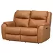 Marquis Caramel Leather 62" Reclining Loveseat