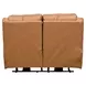 Marquis Caramel Leather 62" Reclining Loveseat
