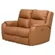 Marquis Caramel Leather 62" Power Reclining Loveseat with Power Headrest and USB Charging