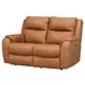 Marquis Caramel Leather 62" Power Reclining Loveseat with Power Headrest and USB Charging