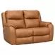 Marquis Caramel Leather 62" Power Reclining Loveseat with Power Headrest and USB Charging