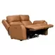 Marquis Caramel Leather 62" Power Reclining Loveseat with Power Headrest and USB Charging