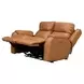 Marquis Caramel Leather 62" Power Reclining Loveseat with Power Headrest and USB Charging