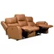 Marquis Caramel Leather 84" Zero Gravity Power Reclining Sofa with Power Headrest and USB Charging