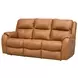 Marquis Caramel Leather 84" Zero Gravity Power Reclining Sofa with Power Headrest and USB Charging