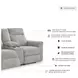 Barnsana Ash 76" Power Reclining Console Loveseat