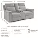 Barnsana Ash 76" Power Reclining Console Loveseat