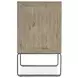 Tribeca Brown 2 Drawer Nightstand With Sled Base