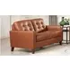 Cassian Nutmeg Leather 56" Loveseat