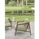 Palm Desert Poolside Green Upholstered Outdoor Occasional Chair