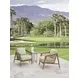 Palm Desert Poolside Green Upholstered Outdoor Occasional Chair