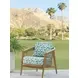 Palm Desert Poolside Blue Upholstered Outdoor Occasional Chair