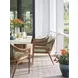 Palm Desert Poolside Green Upholstered Outdoor Arm Chair