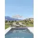 Palm Desert Poolside White Outdoor 84" Chaise