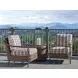 Kilimanjaro Beige and Black Upholstered Outdoor Occasional Chair