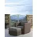 Kilimanjaro Black Upholstered Rectangular Outdoor Ottoman