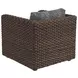 Kilimanjaro Black Upholstered Outdoor Lounge Chair