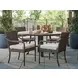 Kilimanjaro Beige Upholstered Outdoor Arm Chair