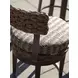Kilimanjaro Black Upholstered Outdoor Swivel Bar Stool