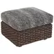 Kilimanjaro Black Upholstered Rectangular Outdoor Ottoman