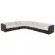 Kilimanjaro Beige 4 Piece Modular Outdoor Sectional with Loveseat