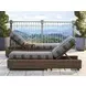 Kilimanjaro Black and Gray Outdoor 83" Chaise Lounge