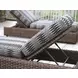 Kilimanjaro Black and Gray Outdoor 83" Chaise Lounge