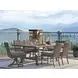 Kilimanjaro Black Upholstered Outdoor Swivel Rocker Dining Chair