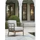 Sandpiper Bay Pink and White Upholstered Outdoor Lounge Chair