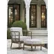 Sandpiper Bay Pink and White Upholstered Outdoor Lounge Chair
