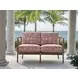 Sandpiper Bay Pink and White Outdoor 58" Loveseat