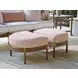 Sandpiper Bay Pink Upholstered D Shaped Outdoor Ottoman