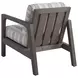 Mozambique Beige and Tan Upholstered Outdoor Occasional Chair
