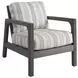 Mozambique Beige and Tan Upholstered Outdoor Occasional Chair