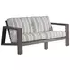 Mozambique Beige and Tan Outdoor 63" Loveseat