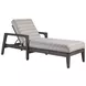 Mozambique Beige and Tan Outdoor 83" Chaise Lounge