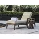 Mozambique Beige and Tan Outdoor 83" Chaise Lounge