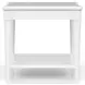 Wilmington White Wood End Table